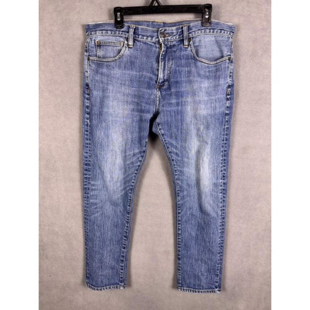 Brooks Brothers Jeans Mens 36x30‎  116 Slim Fit Blue Denim Red Fleece